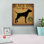 «Black Dog At Show No VT» par Ryan Fowler, estampe numérique sur toile