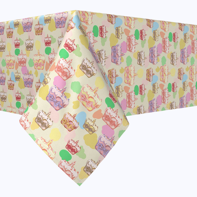 Kaleb Geometric Easter Tablecloth, 120" x 60"