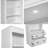 83.4"Tall Storage Bookshelf With LED Lighting, 2 Drawer And 3 Open Shelves
