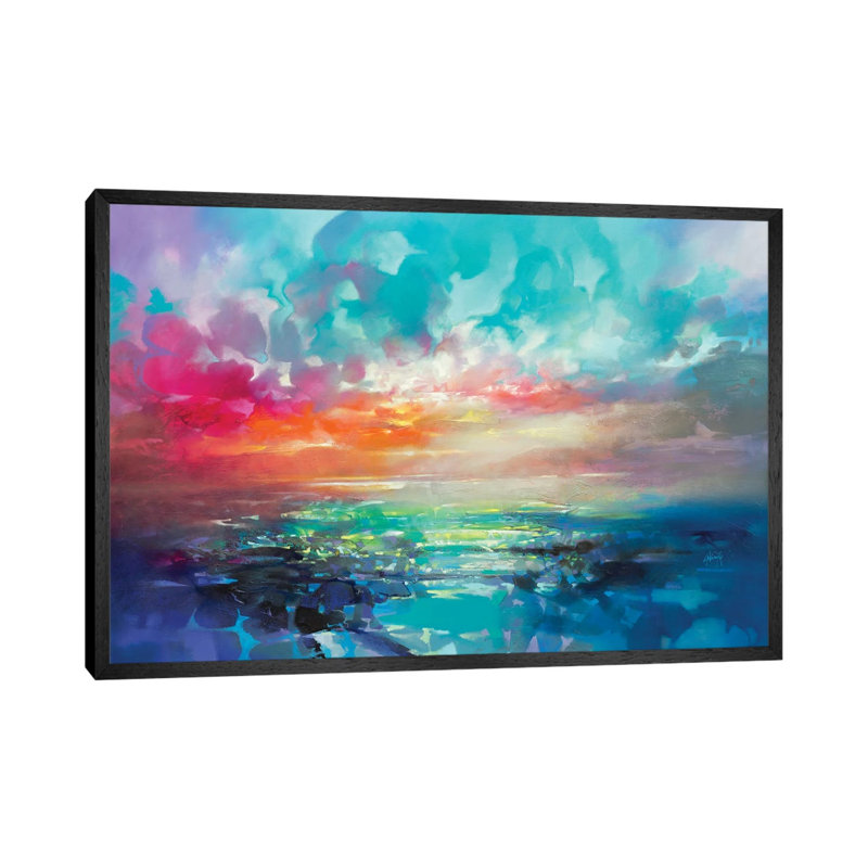 Skye Colour Spectrum by Scott Naismith - Print on Canvas, 45.72cm H x 66.04cm W x 3.81cm D, Black Floater Framed