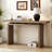 Unique Ash Veneer Console Table with Clever Tabletop Design - Modern Simplicity-312706108
