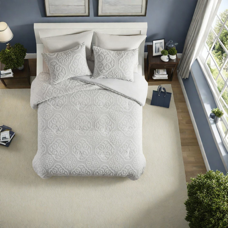 Ensembles de literie pour très grand lit de qualité supérieure, style campagnard en polyester, ajout de maison confortable