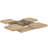 Square Coffee Table with Sliding Top and Hidden Storage