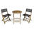 Rolston 2 - Person Wood Patio Dining Set with Round Table-1358933704