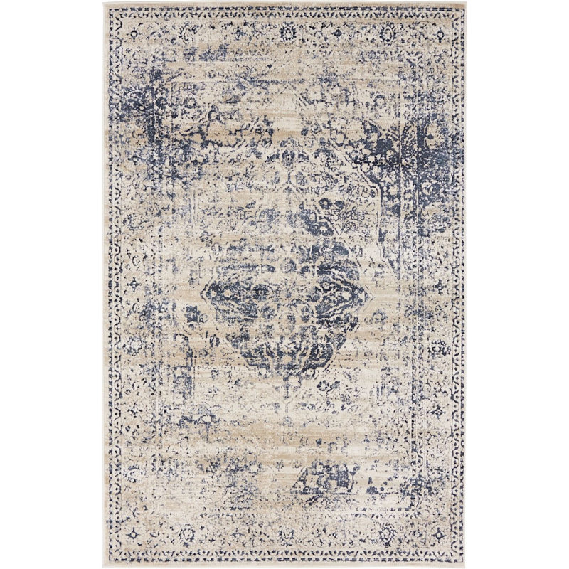 Widener Ikat Indoor Rug, Rectangle 4' x 6'