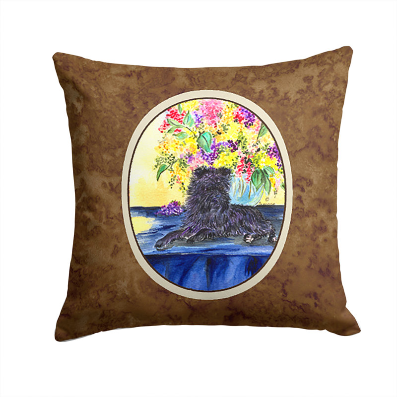 Coussin décoratif intérieur/extérieur affenpinscher