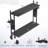 Vivo Black 40" Clamp-On 2-Tier Gaming Shelf System With Pegboard