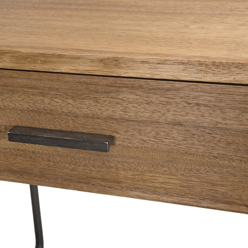 Audrina 50cm W Solid Wood Bedside Table