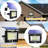 120led Solar Split + Integrated Induction Flood Light 6000k Two Packs