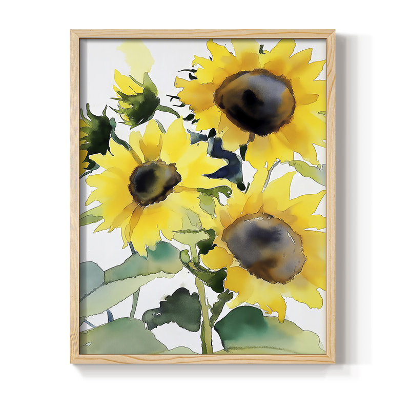 Reproduction encadrée FLORAL Series Dxxxxi - bois massif, H 11 po x l 9 po