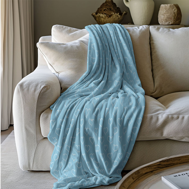Couverture en sherpa de qualité supérieure Spring Mint - 1 pièce, Grand lit
