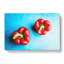 Two Red Bell Peppers - Wrapped Canvas-56637473