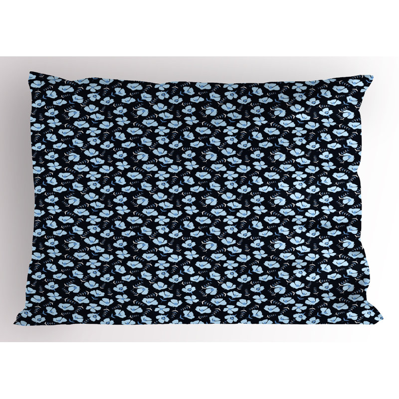 Ensemble de 2 taies décoratives à motif floral Ambesonne, H 20 po x l 30 po