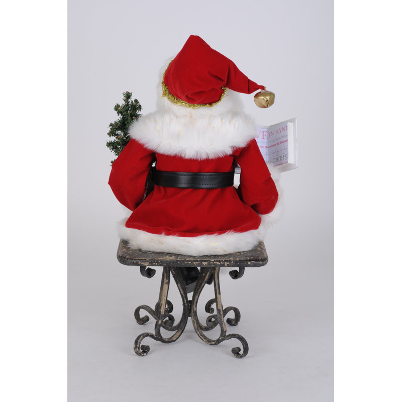 Lighted Story Time Sitting Santa