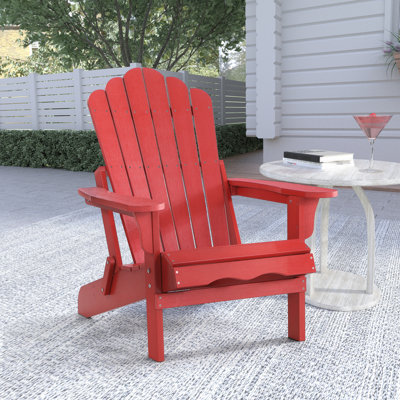 Chaise Adirondack pliante en plastique Henninger