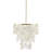Isla White Dimmable Layered Capiz Chandelier