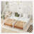 Metal Twin Size House Platform Beds, Two Shared Beds-1372150484