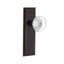 New York Plate with Round Clear Crystal Door Knob-302346483-302346479