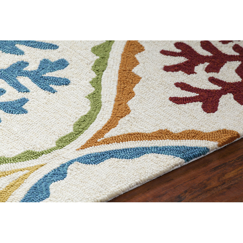 Tapis intérieur / extérieur en laine touffeté à la machine Terra Authentic, 7 pi 9 po x 10 pi 6 po
