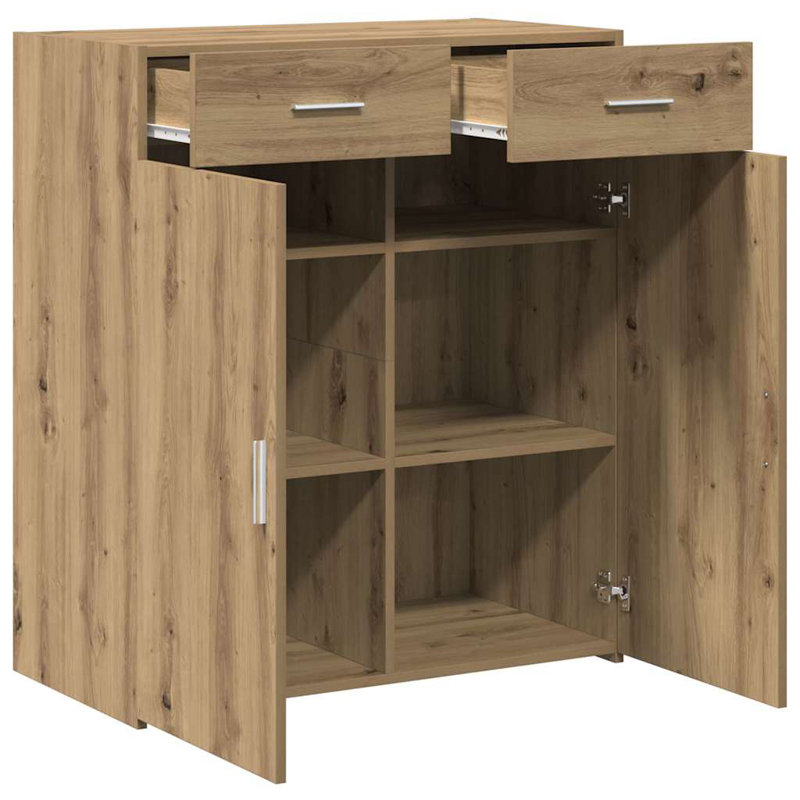 Storage Cabinet 80X42.5X93.5 Cm Engineered Wood, Artisan Oak