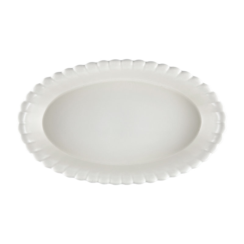 Toile ovale Lafayette Canvas Home, Blanc