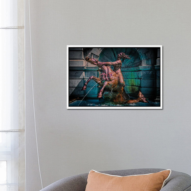 Daft Punk by Cody Senn - Gallery-Wrapped Canvas Giclée on Canvas, 66.04 cm H x 45.72 cm W, White Framed