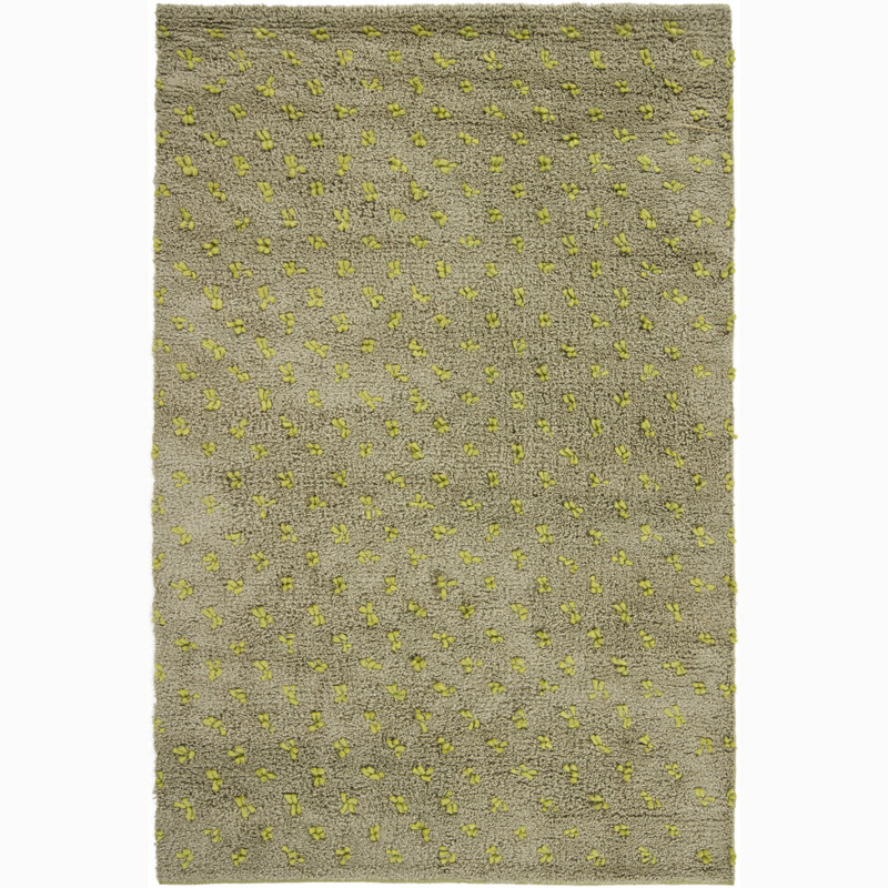 Funston Performance Wool Abstract Indoor Rug, Rectangle 7'9" x 10'6", Green