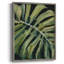 Nocturnal Monstera I, reproduction encadrée - bois massif-499195374