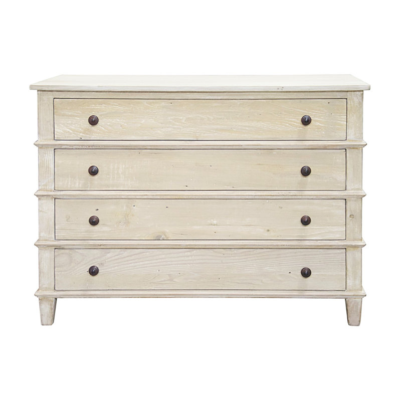 Dennis 4 - Drawer Solid Wood Dresser