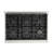 36 in. 5.2 cu. ft. 6 Burners Dual Fuel Range with Kucht Horus Thermostat-98431856-98431854