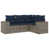Coussin bleu marine / structure grise est en rupture de stock