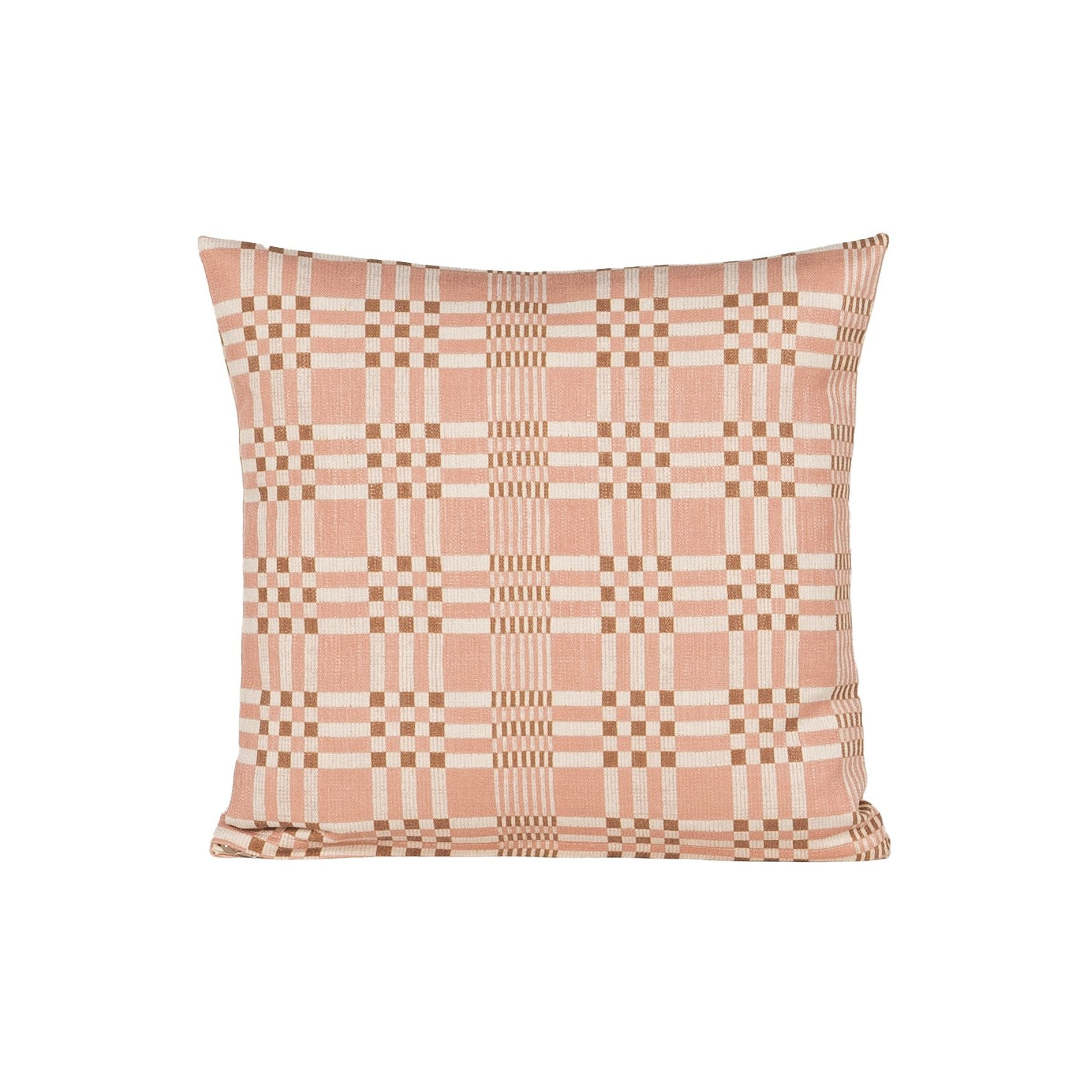 Modular Print Accent Pillow, Feather, Pink, Square 16"