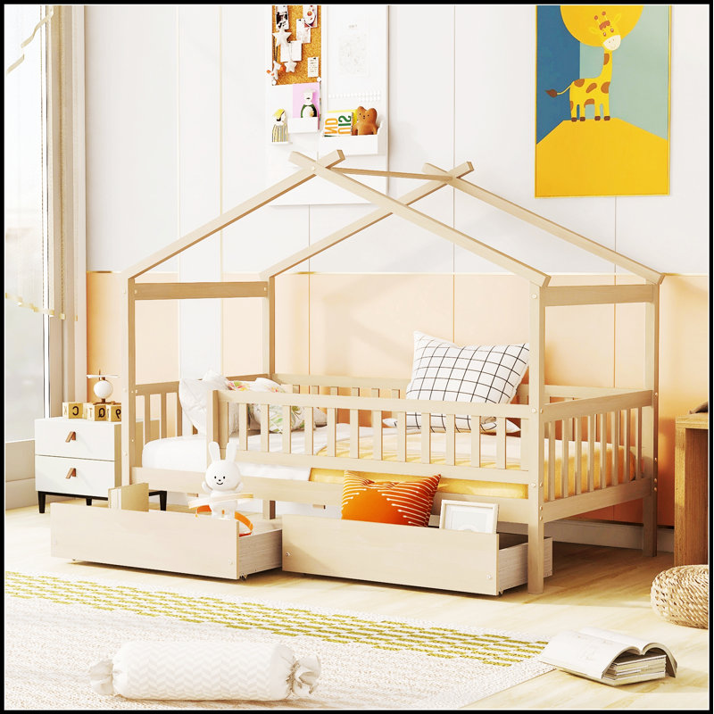 Lit en bois Imaginative, Blanc