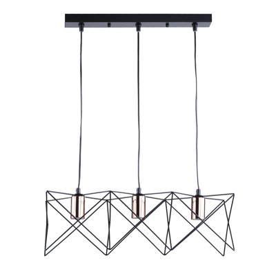 Lorenz 3 - Light Black Kitchen Island Pendant
