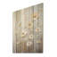 Minimalisme renoncules sur beige - Art mural en bois sur bois de pin naturel-174820047