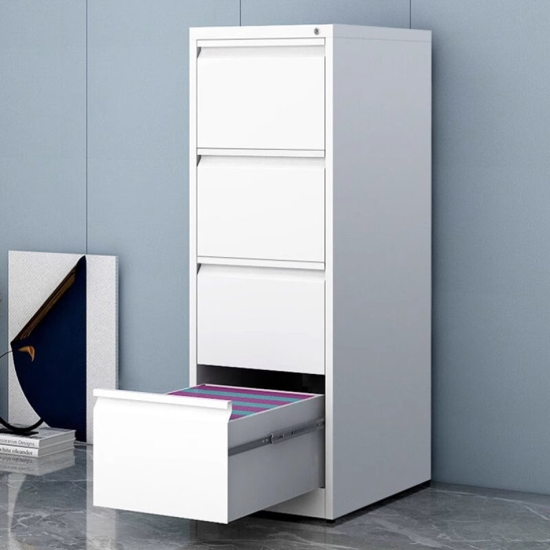 4 Drawer File Cabinet With Lock Metal Vertical File Storage Cabinet Office Home Steel Vertical File Cabinet For A4 Legal/Letter Size Narrow File Cabinet Locked,Assembly Required