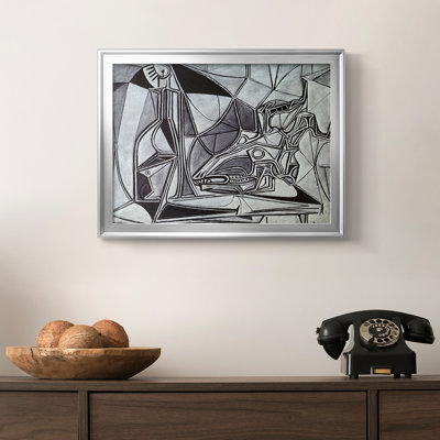 Nature morte avec un buste noir (nature morte monochrome) - Pablo Picasso - Toile tendue avec châssis, c. Les années 1940