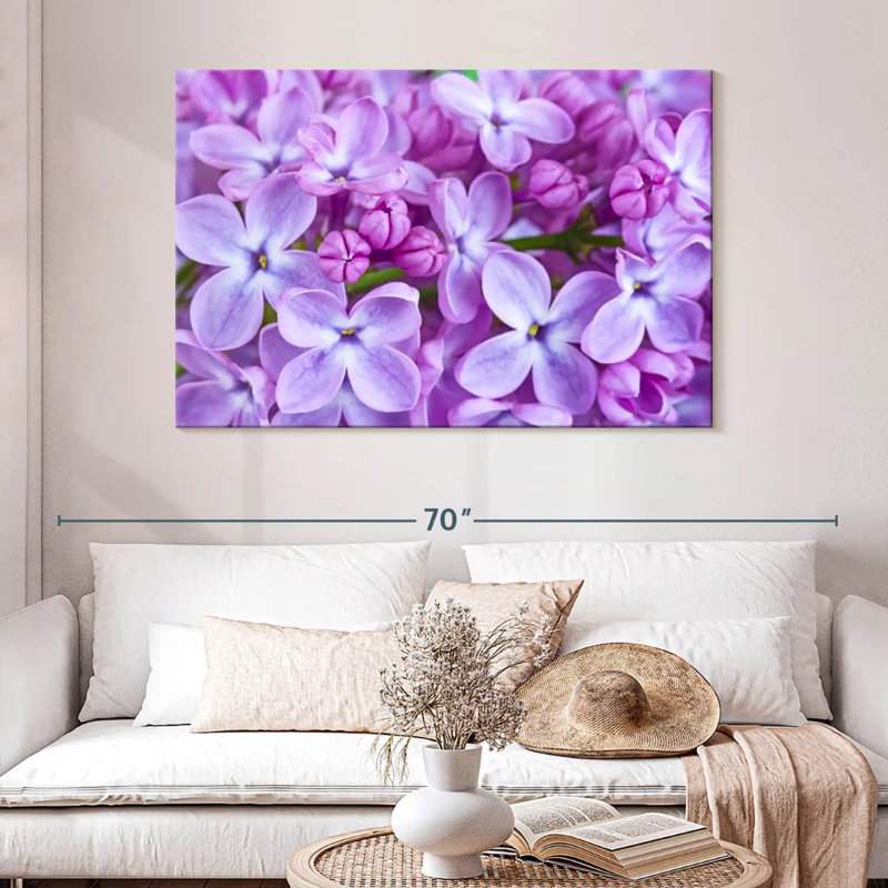 Harnek Blossoming Lilac Flowers, 32" H x 48" W