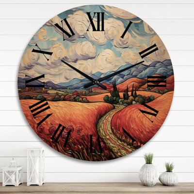 Horloge murale Vangogh Autumn Path IV - Vangogh