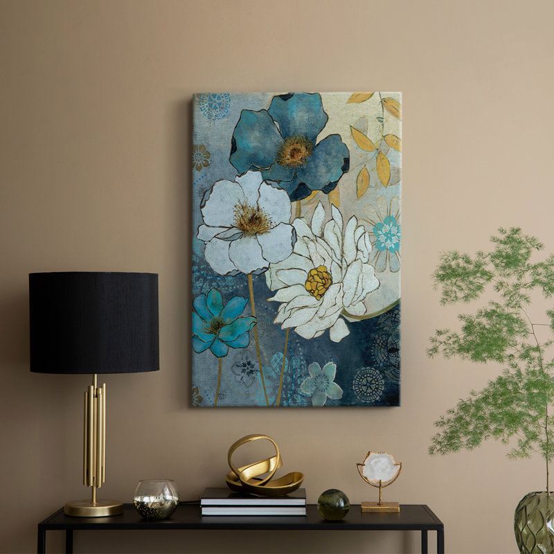 Blue Denim Garden II - galerie sur mesure Cavas, H 18 po x l 12 po