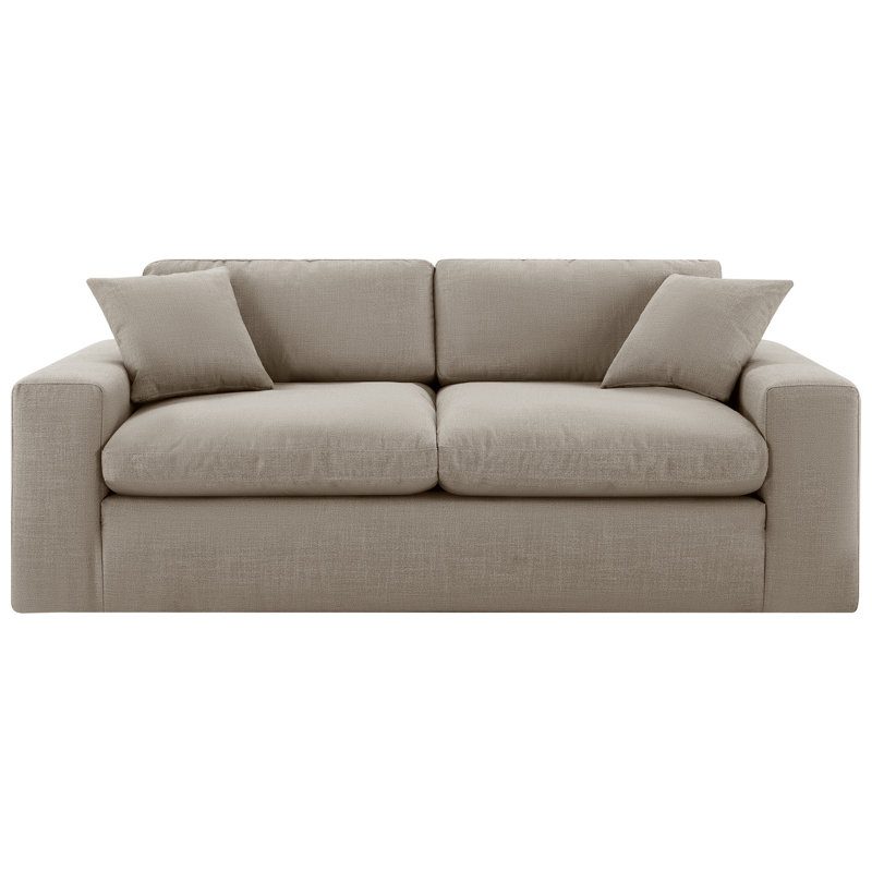 Asher 82" Upholstered Sofa, Lin performance Effie