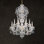 Olde World 12 Light 30in x 39in Chandelier in Polished Gold with Clear Radiance Crystals