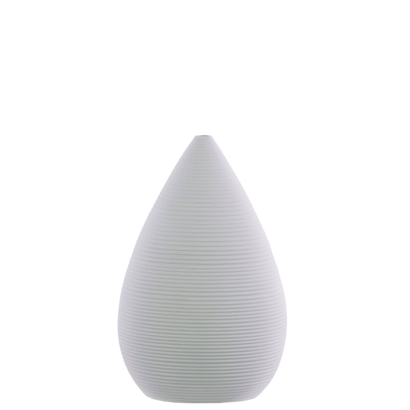 Sederholm Ceramic Table Vase, 9" H x 5.75" W x 7.75" D, White