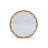 19'' H Wood Side Table with Faux Marble Top