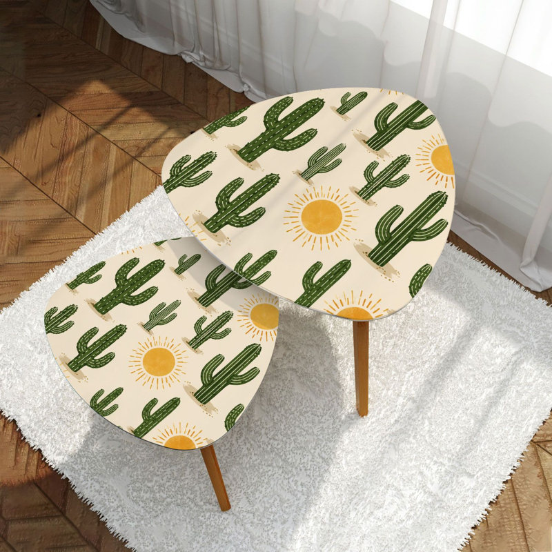 Ensemble de 2 tables gigognes Triangle Nesting