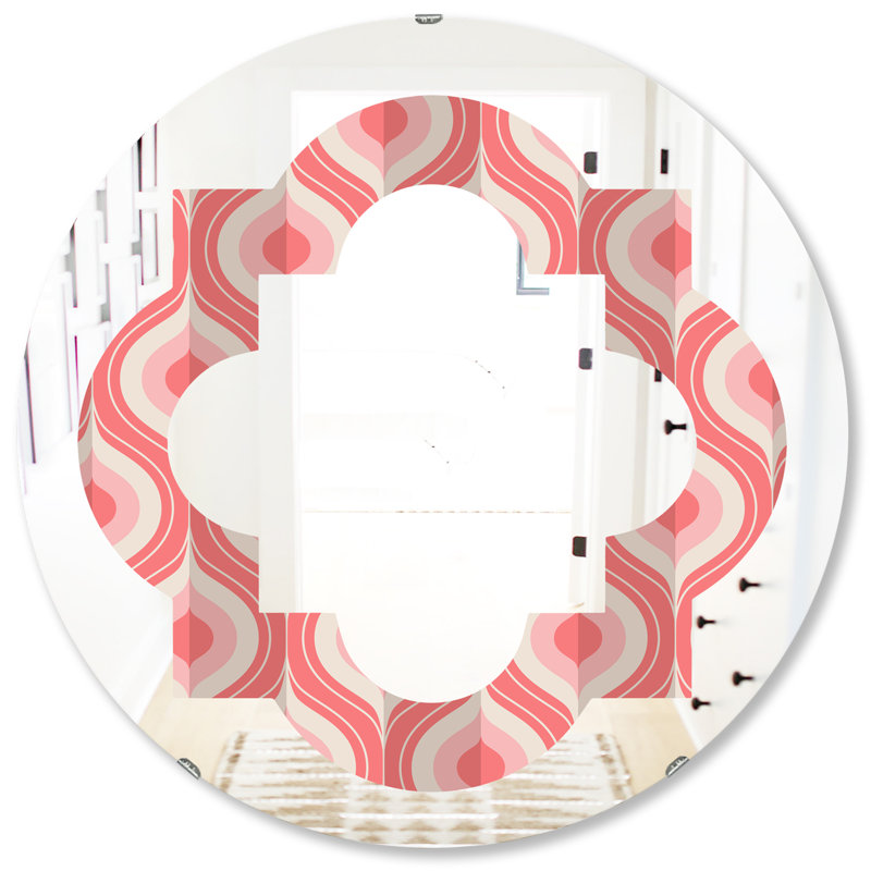 Miroir mural Quatrefoil, H 31,5 po x l po