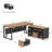 63-Inch Executive Desk With 47-Inch Mobile File Cabinet
