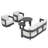 Frances Aluminum 5 Piece Outdoor Seating Group with Sunbrella Cushions-1525054197