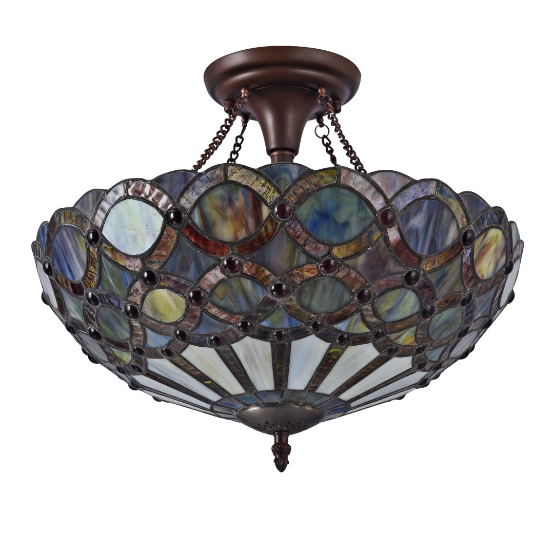 Glass Semi Flush Mount Astoria Grand
