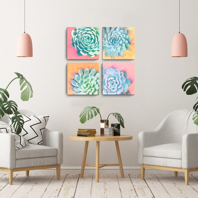 " Awakened " 4 - Pieces, 24" H x 24" W x 1.5" D